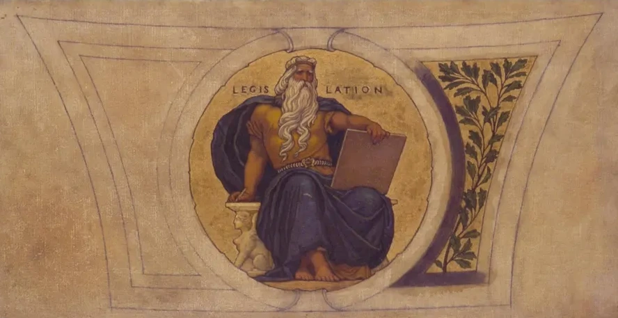 Study for Mosaic, Wisconsin State Capital, Legislation