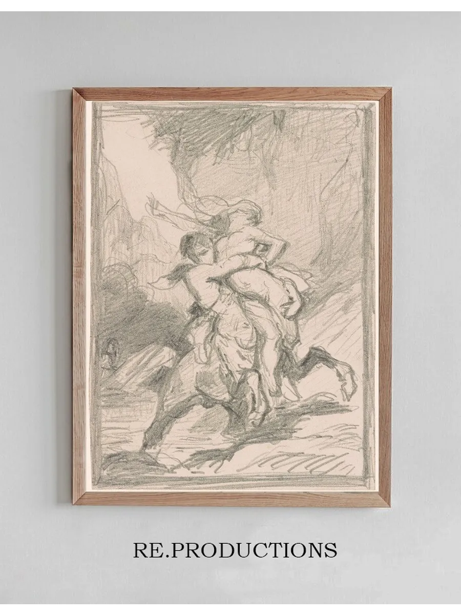 Study for Nessus Abducting Dejanire