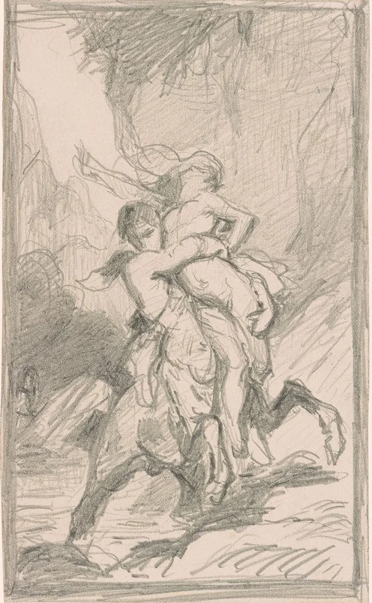 Study for Nessus Abducting Dejanire