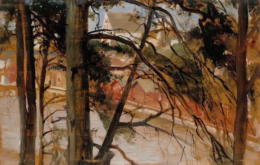 Study for Porvoo from N sinm ki Hill