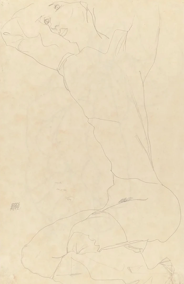 Study for Reclining Nude with Arms Raised