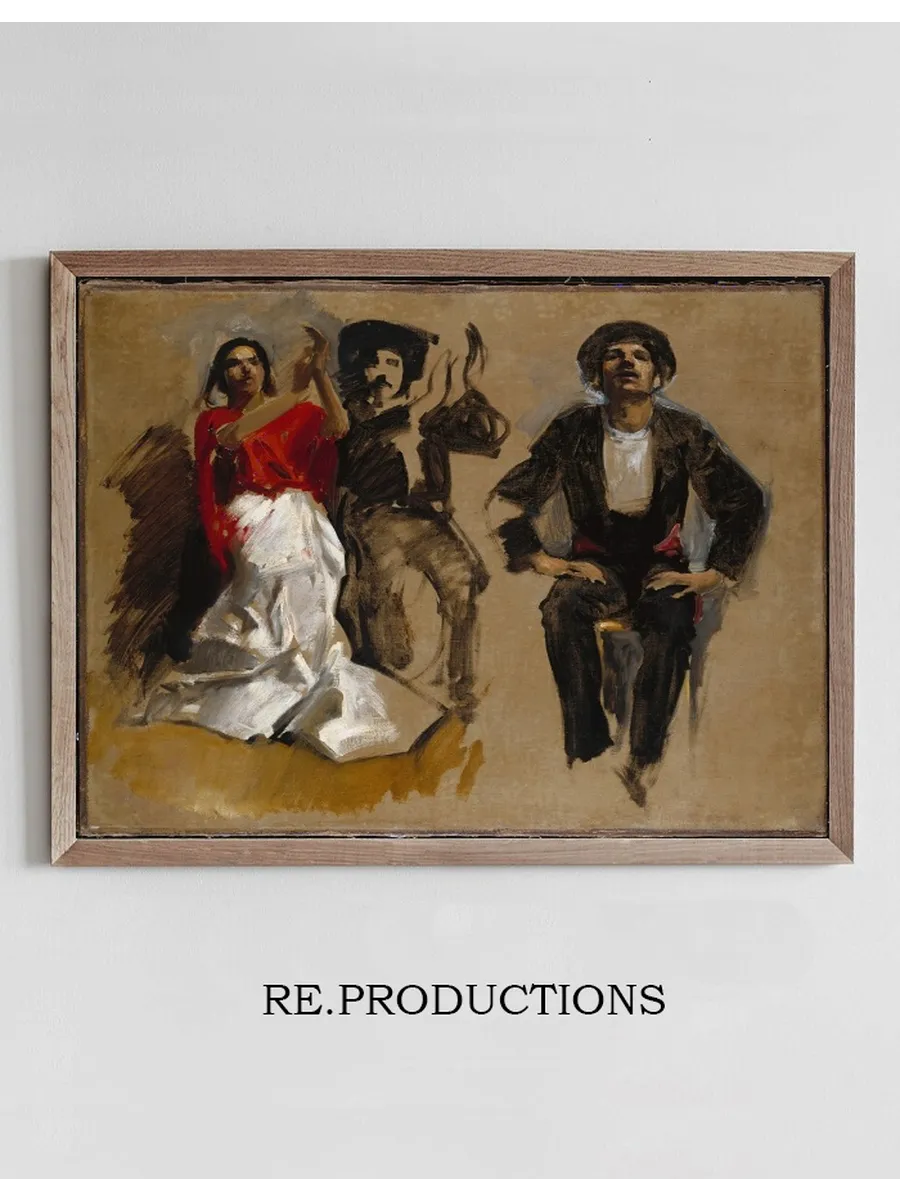 Study for Seated Figures for El Jale