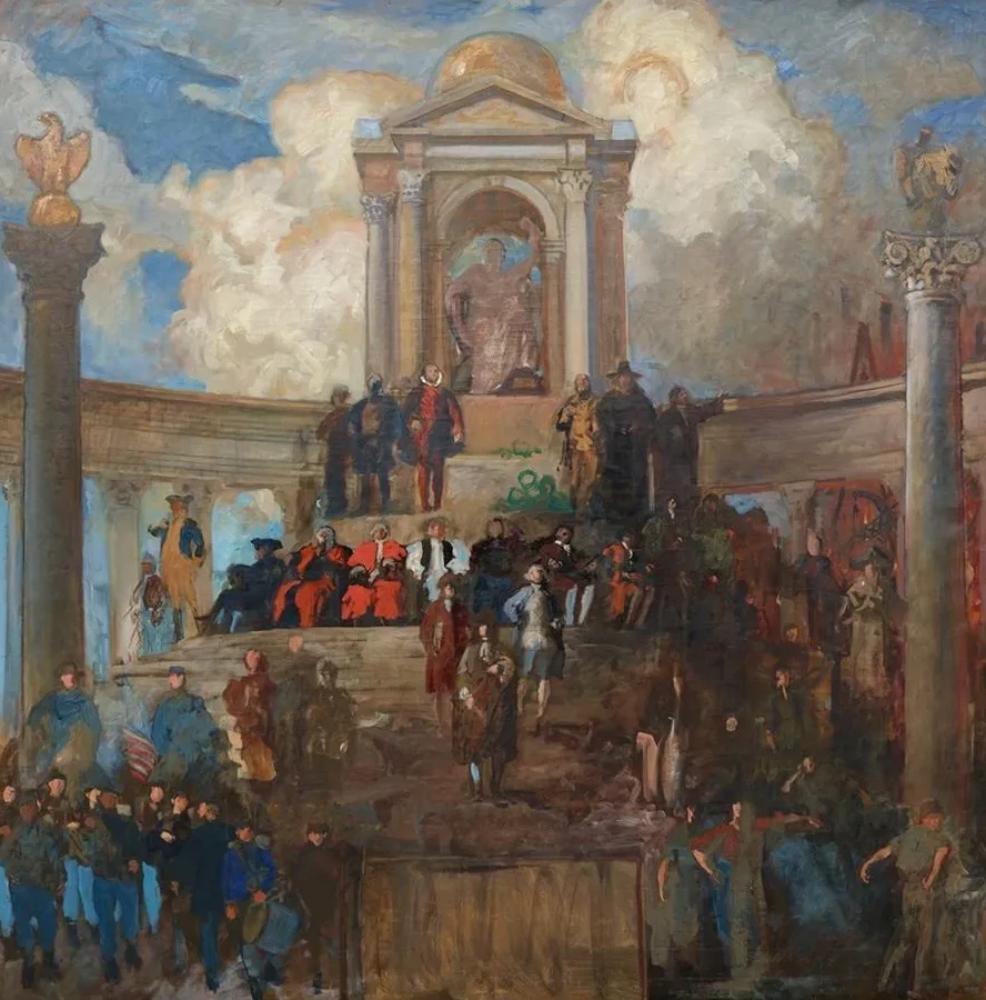 Study for the Apotheosis of Pennsylvania, House of Representatives Chamber, Pennsylvania State Capitol,harrisb