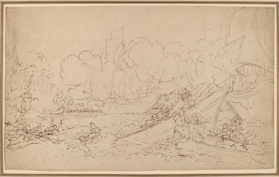 Study for The Battle of La Hogue
