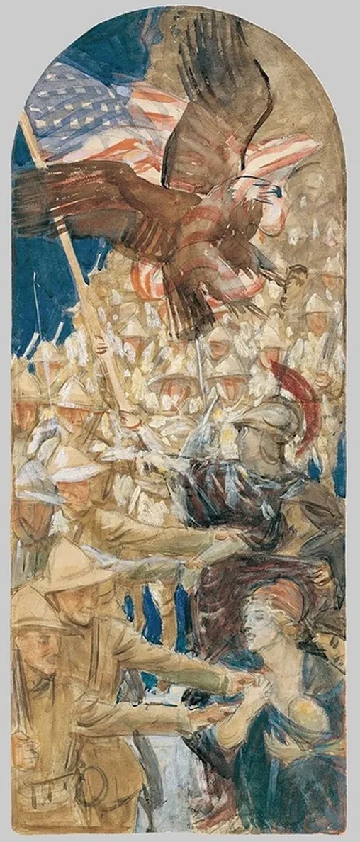 Study for The Coming of the Americans