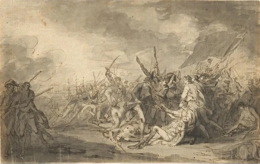 Study for The Death of General Warren at the Battle of Bunker sHill