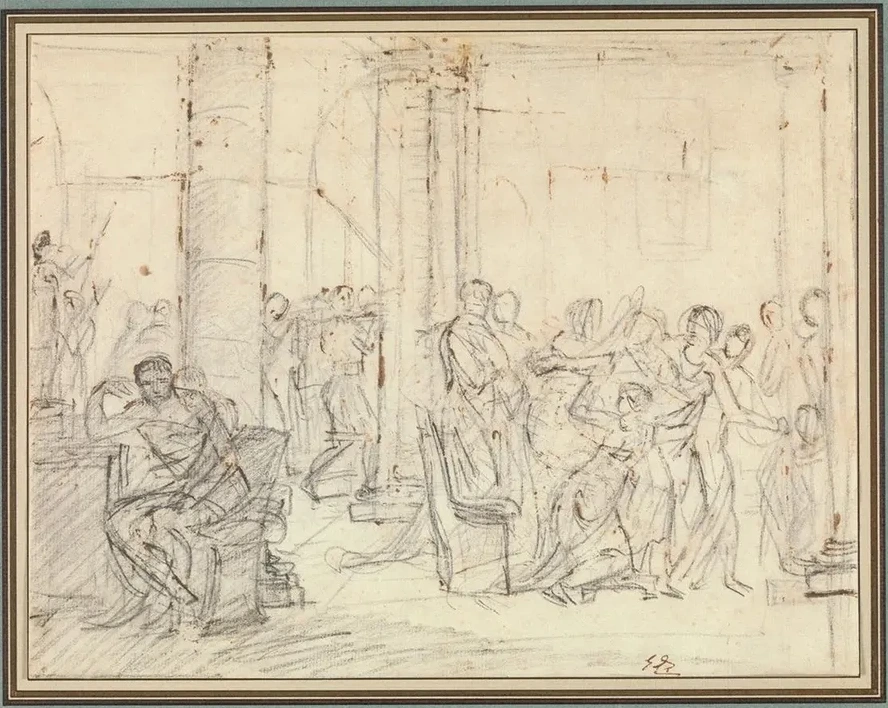 Study for The Lictors Bringing Brutus the Bodies of his Sons