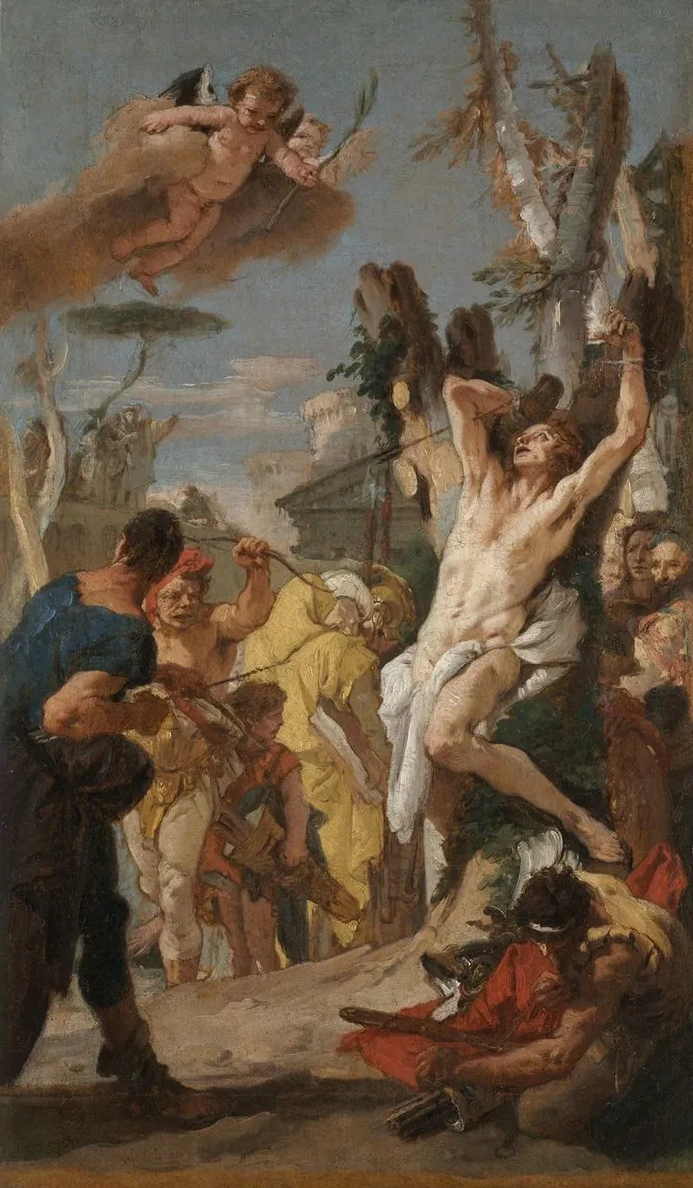 Study for the Martyrdom of Saint Sebastian (for the Augustinian Monastery at Diessen, Germany)
