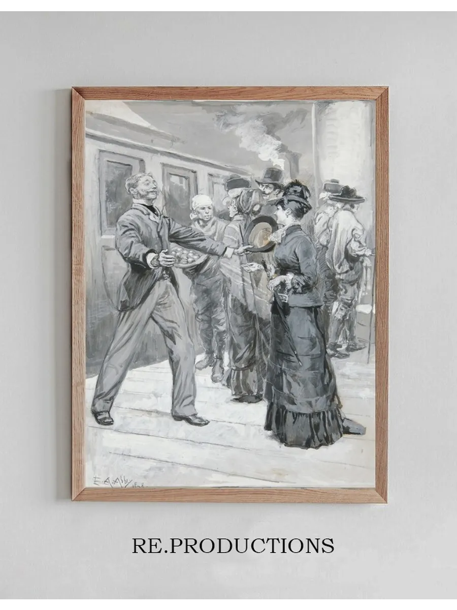 Study for The Meeting in the Railway Station, Chapter 7 of Castle inSpain