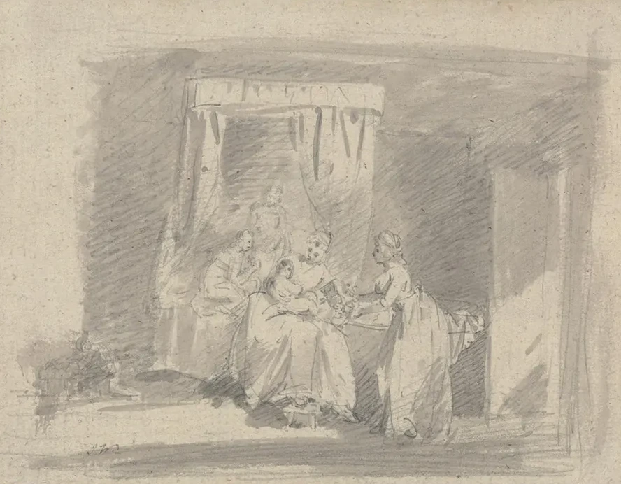 Study for The Mother's Bribe, or The Temptation to be Washed
