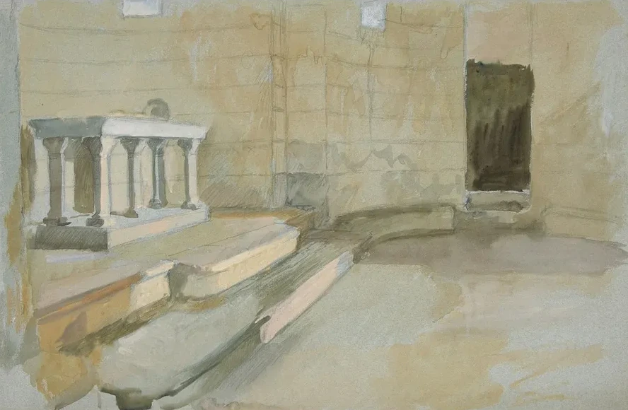 Study for the Quest of the Holy Grail (series of Fifteen Paintings for the Boston Public Library, Completed in