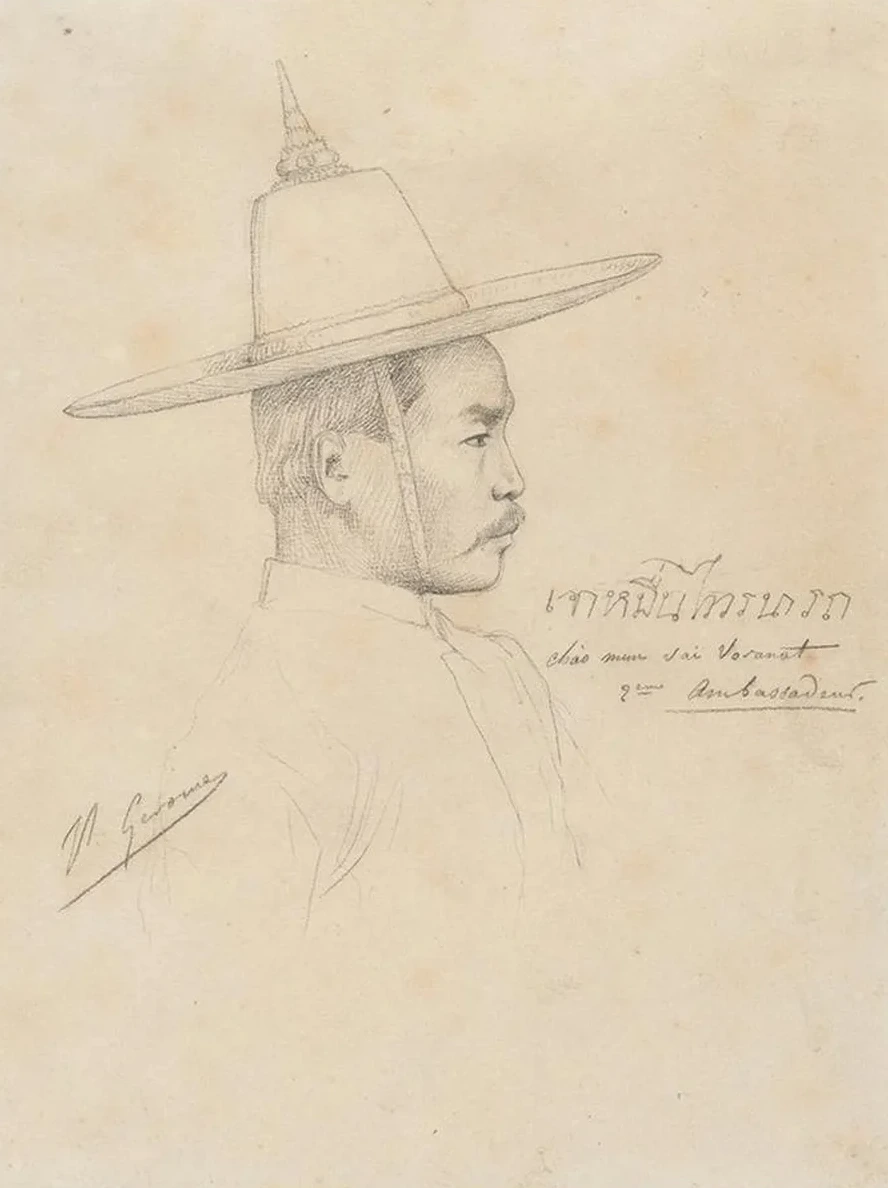 Study for the Reception of the Siamese Ambassadors at Fontainebleau