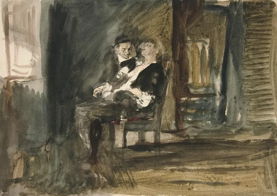 Study for the Scarlet Letter (oilpainting)