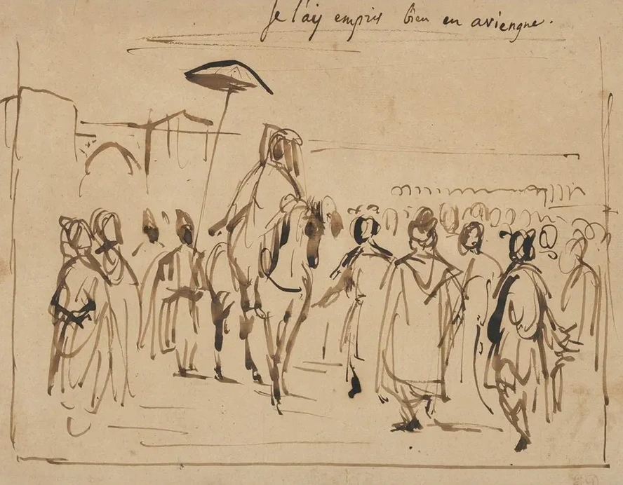 Study for The Sultan of Morocco and His Entourage