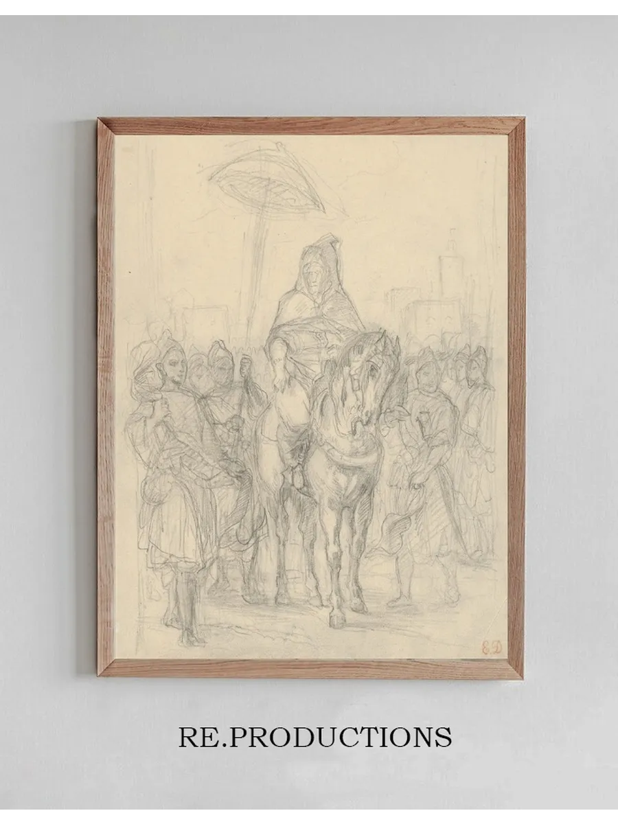 Study for The Sultan of Morocco and His Entourage