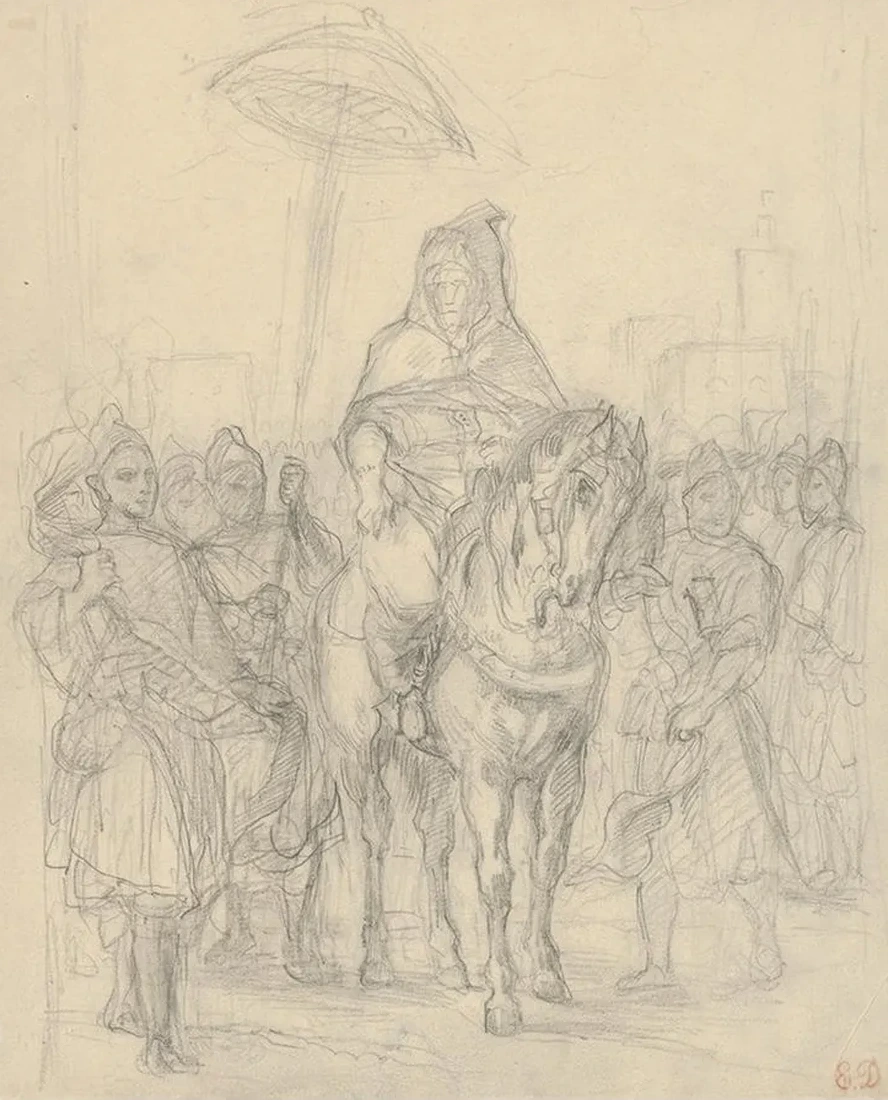 Study for The Sultan of Morocco and His Entourage