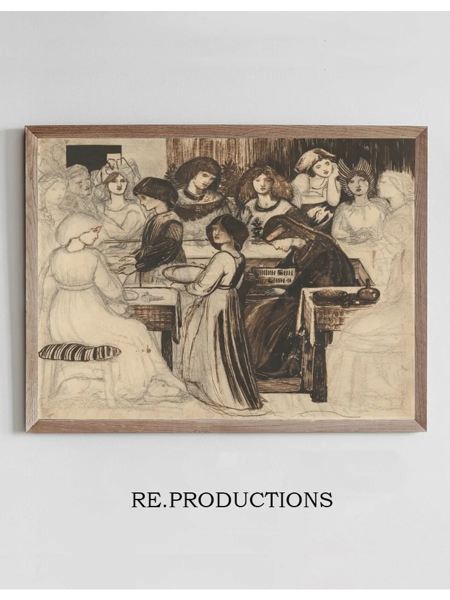 Study for The Wedding Feast of Sir Degrevaunt