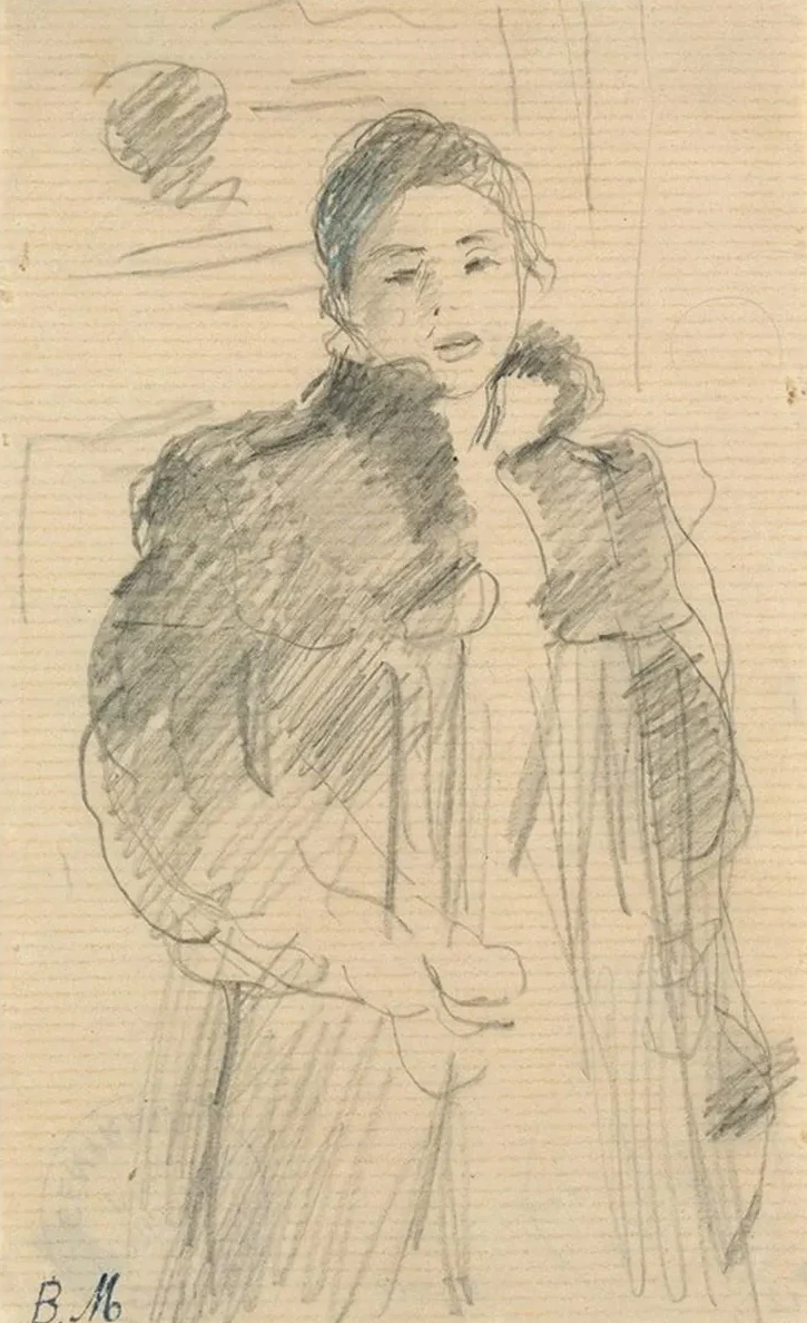 Study for Young Girl in a Green Coat