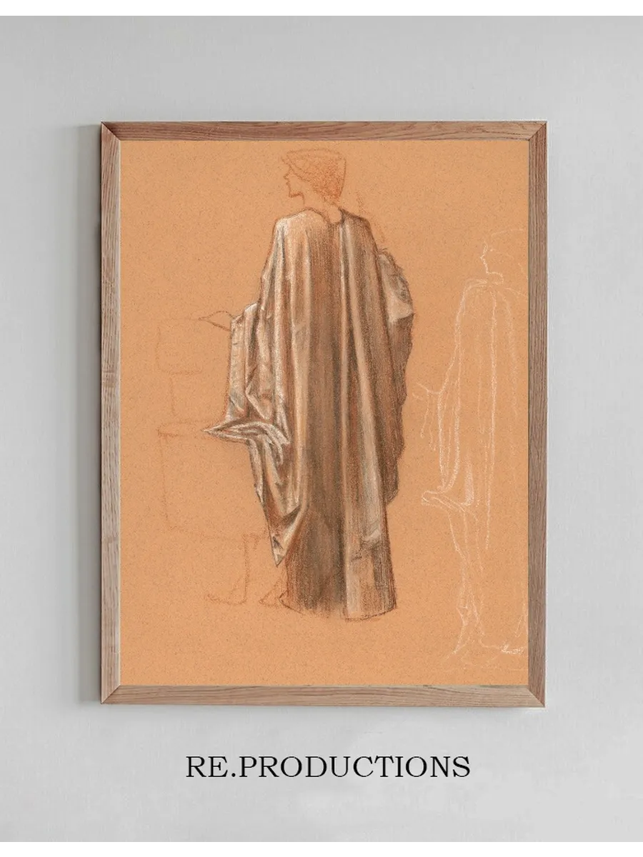 Study for a Draped Female Figure for the Sleep of Arthur in Avalon