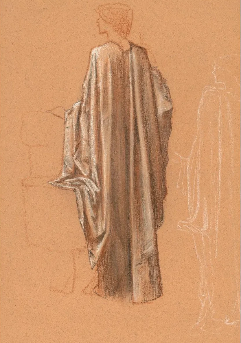 Study for a Draped Female Figure for the Sleep of Arthur in Avalon