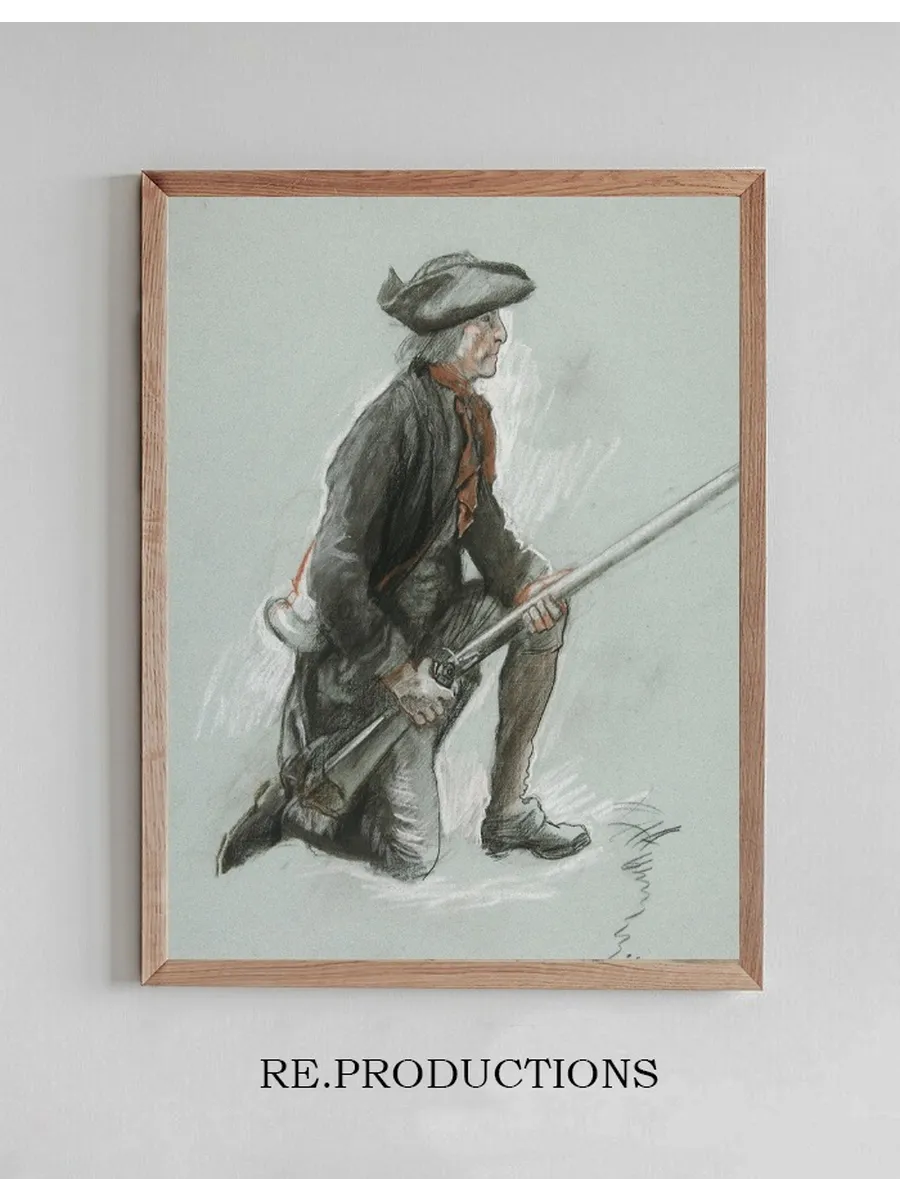 Study for a Figure in Valley Forge Mural at the State Capitol Building in Harrisburg,pennsylvania