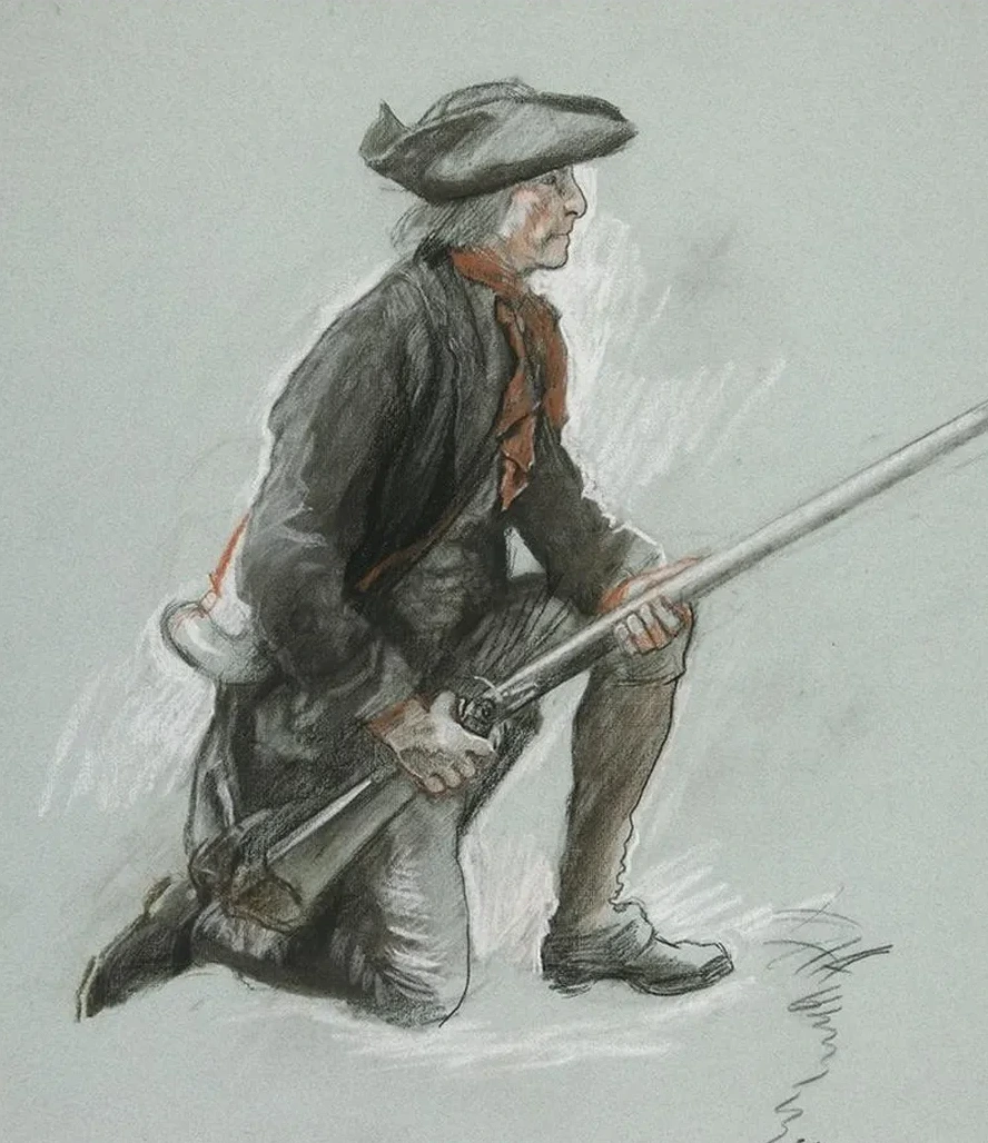Study for a Figure in Valley Forge Mural at the State Capitol Building in Harrisburg,pennsylvania