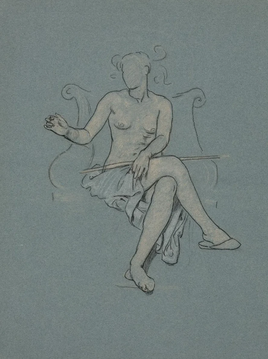 Study for Figure in Corrupt Legislation Without Scale