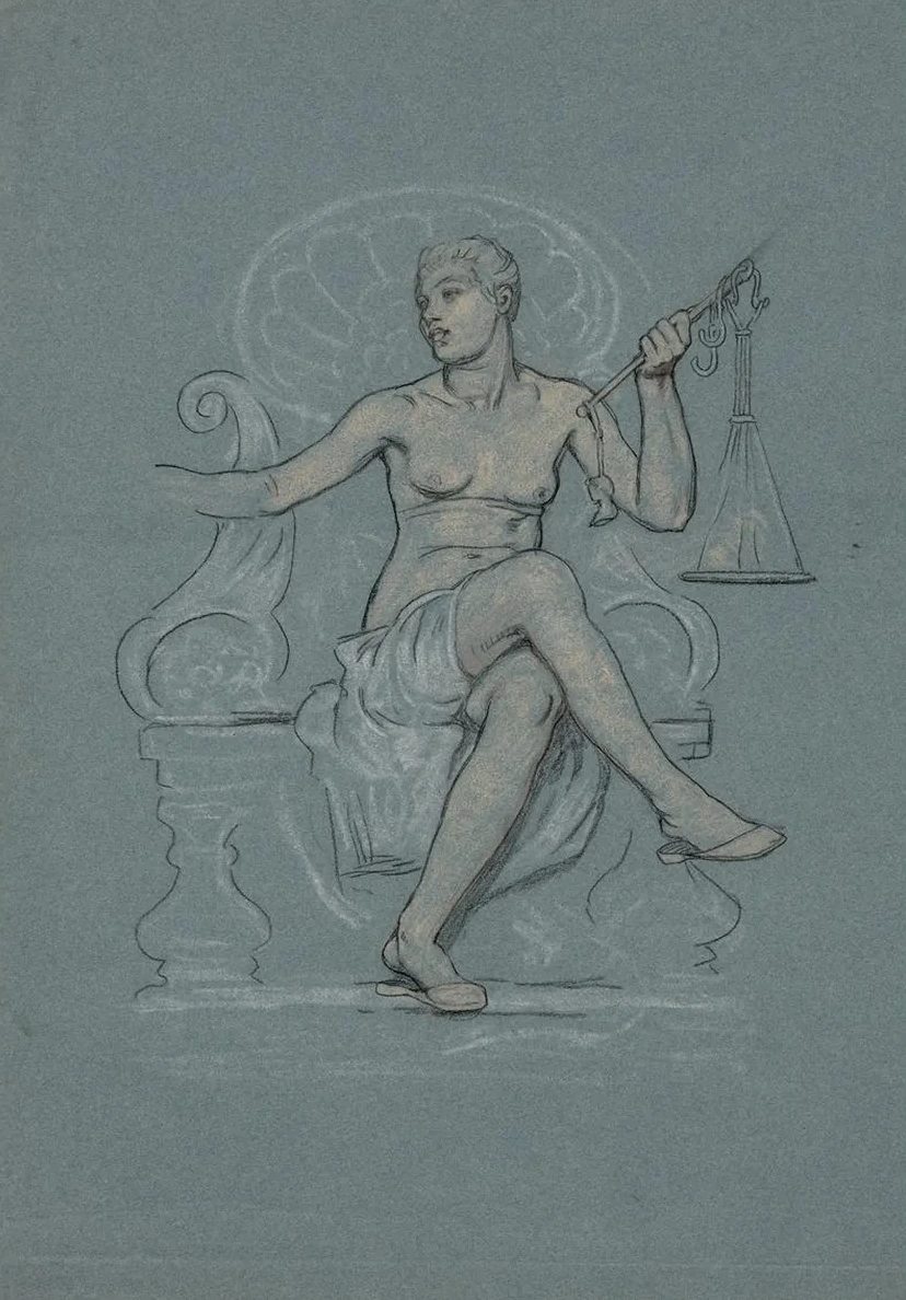 Study for Figure in Corrupt Legislation