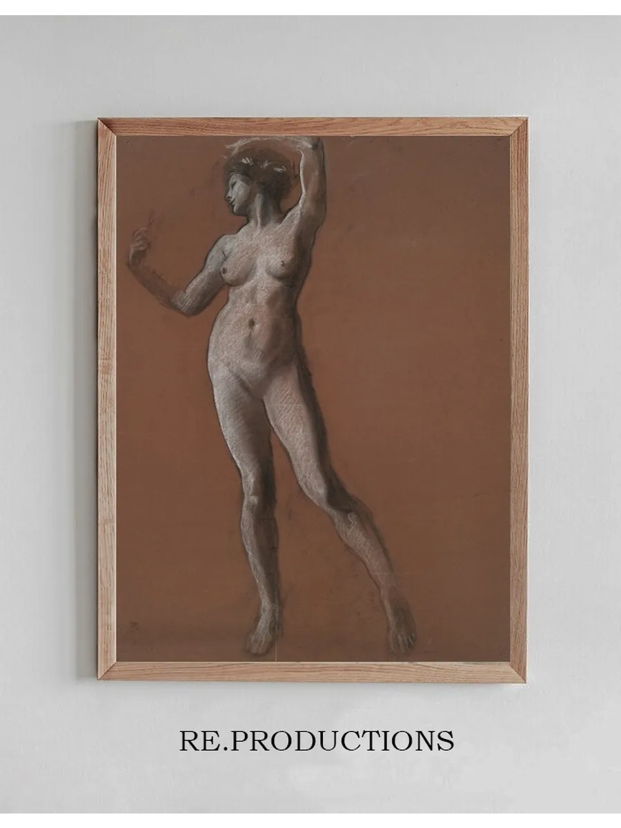 Study for Figure of 3 Pm for the Hours Ceiling at the State Capitol Building in Harrisburg,pennsylvania