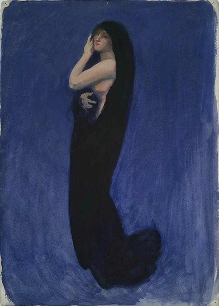 Study for Figure of 4 Am in the Hours Celing at the State Capitol Building in Harrisburg,pennsylvania