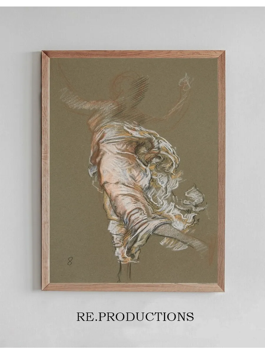 Study for Figure of 8 Am in the Hours Ceiling at the State Capitol Building in Harrisburg,pennsylvania