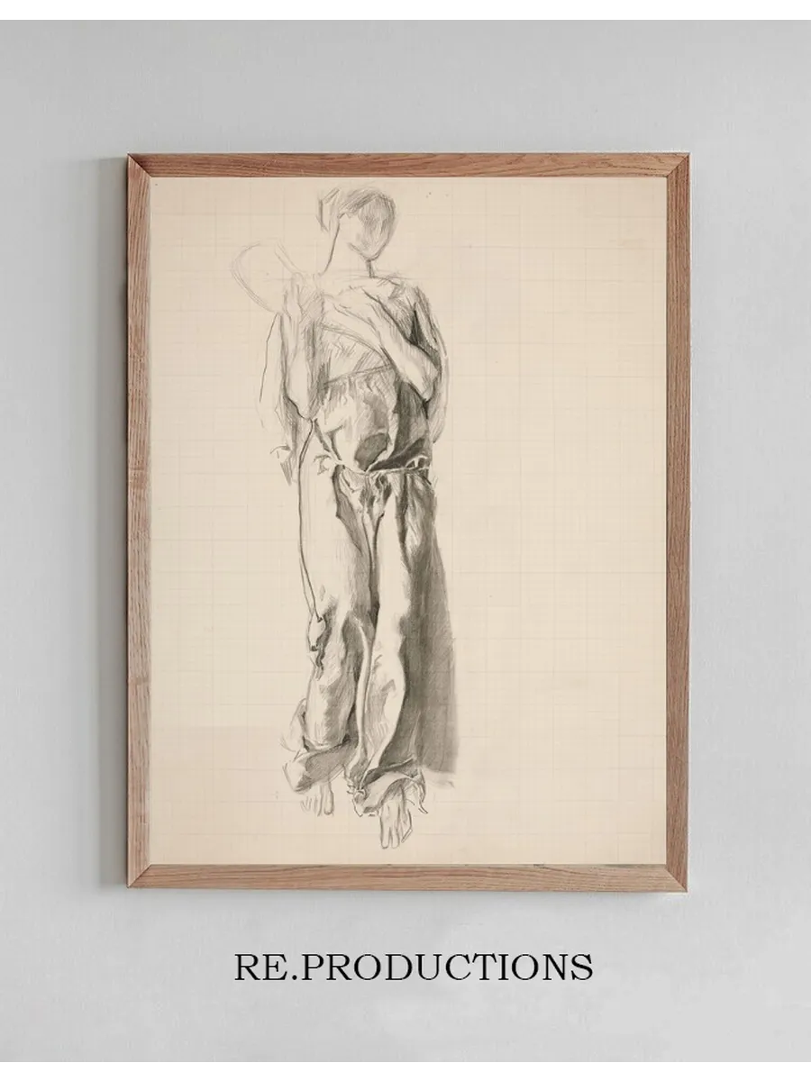 Study for Figure of Abundance in the Mural, Science Revealing the Treasures of the Earth, at the State Capitol