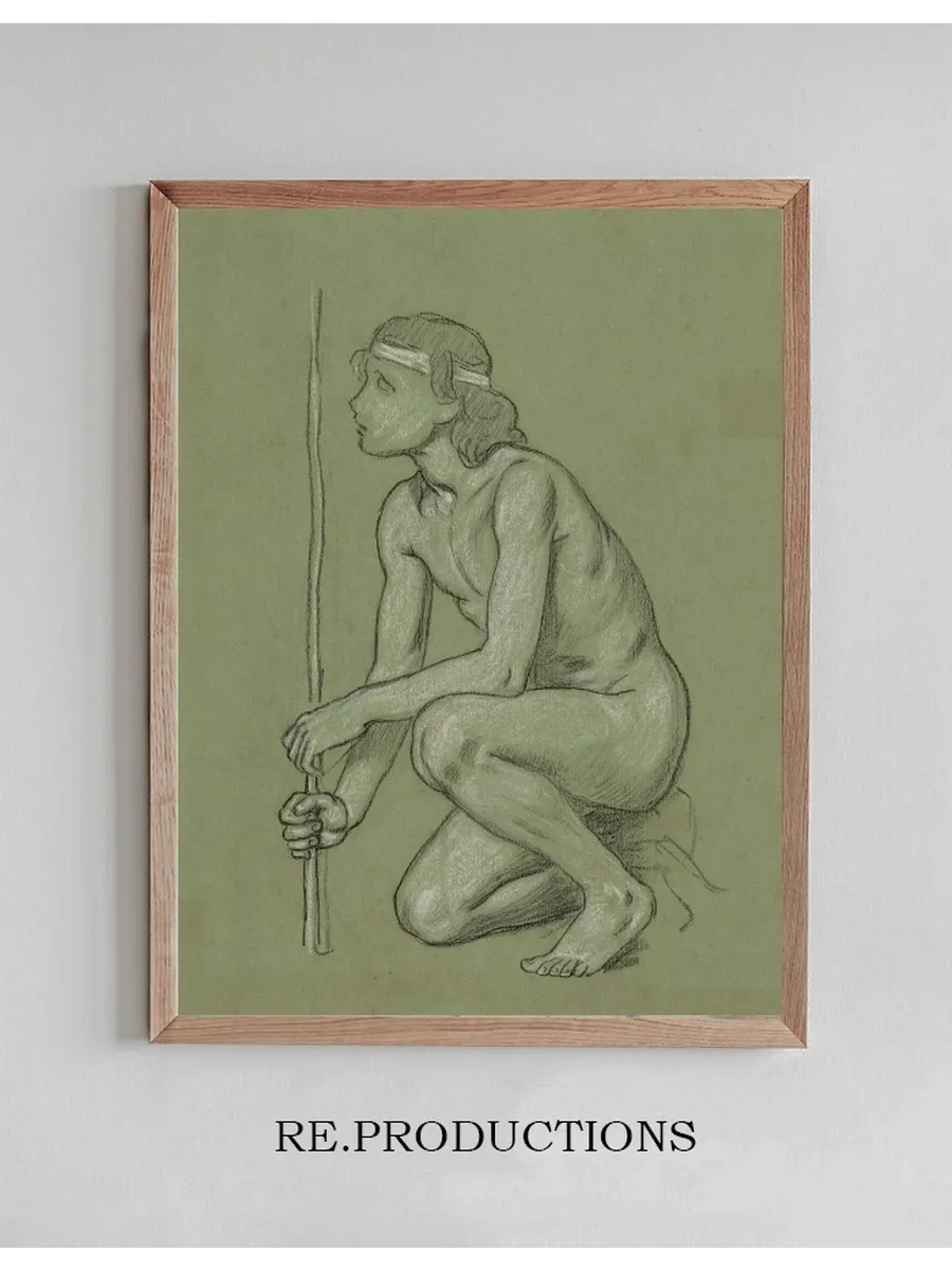 Study for Figure of Agriculture in the Mural Peace and Prosperity