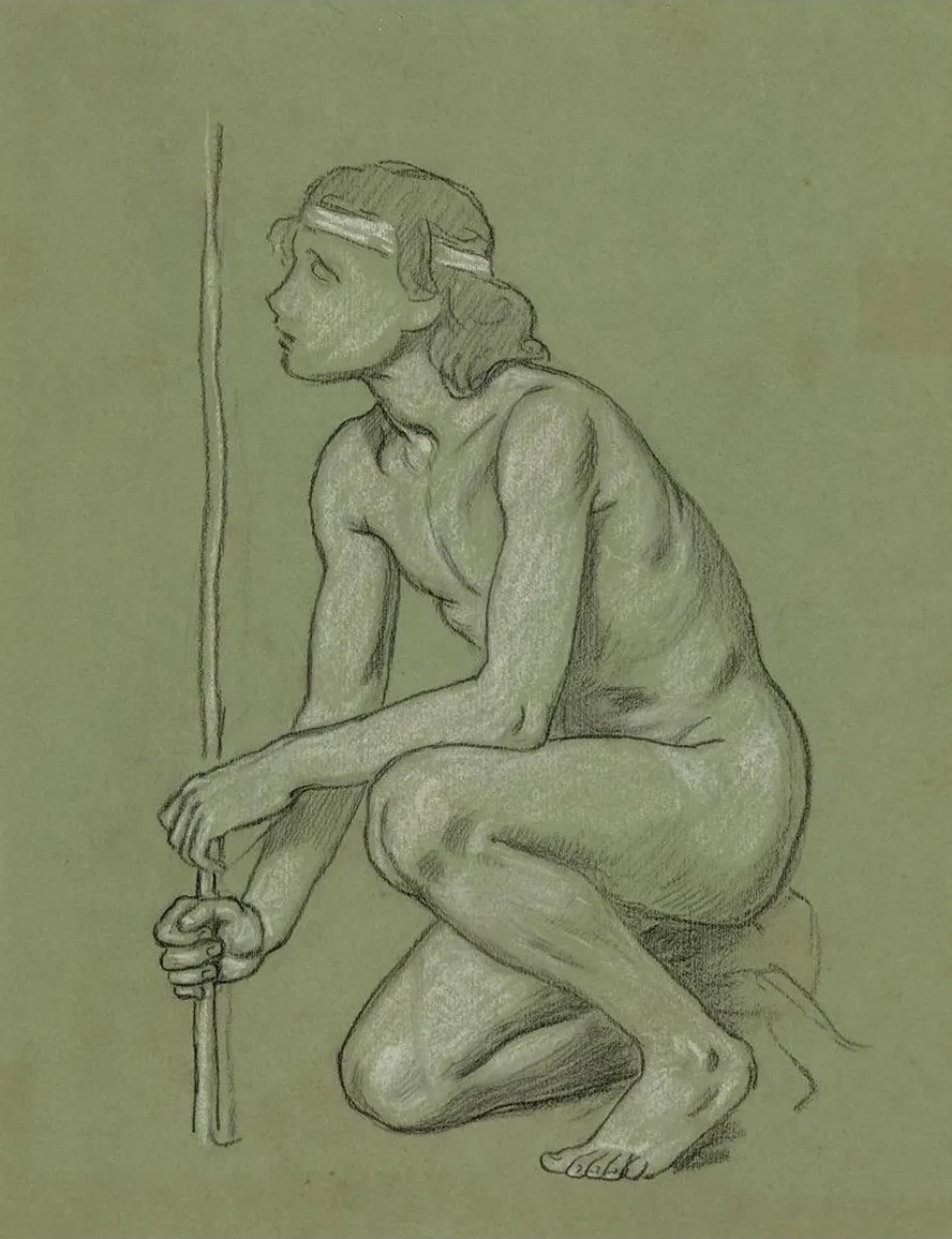 Study for Figure of Agriculture in the Mural Peace and Prosperity