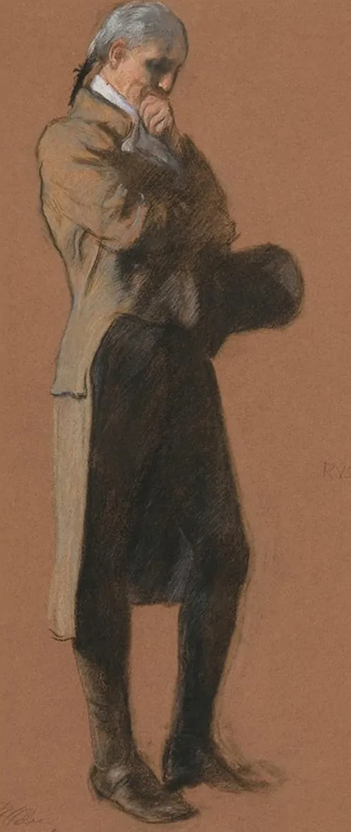 Study for Figure of Dr. Benjamin Rush, in Apotheosis of Pennsylvania Mural at the State Capitol Building in Ha