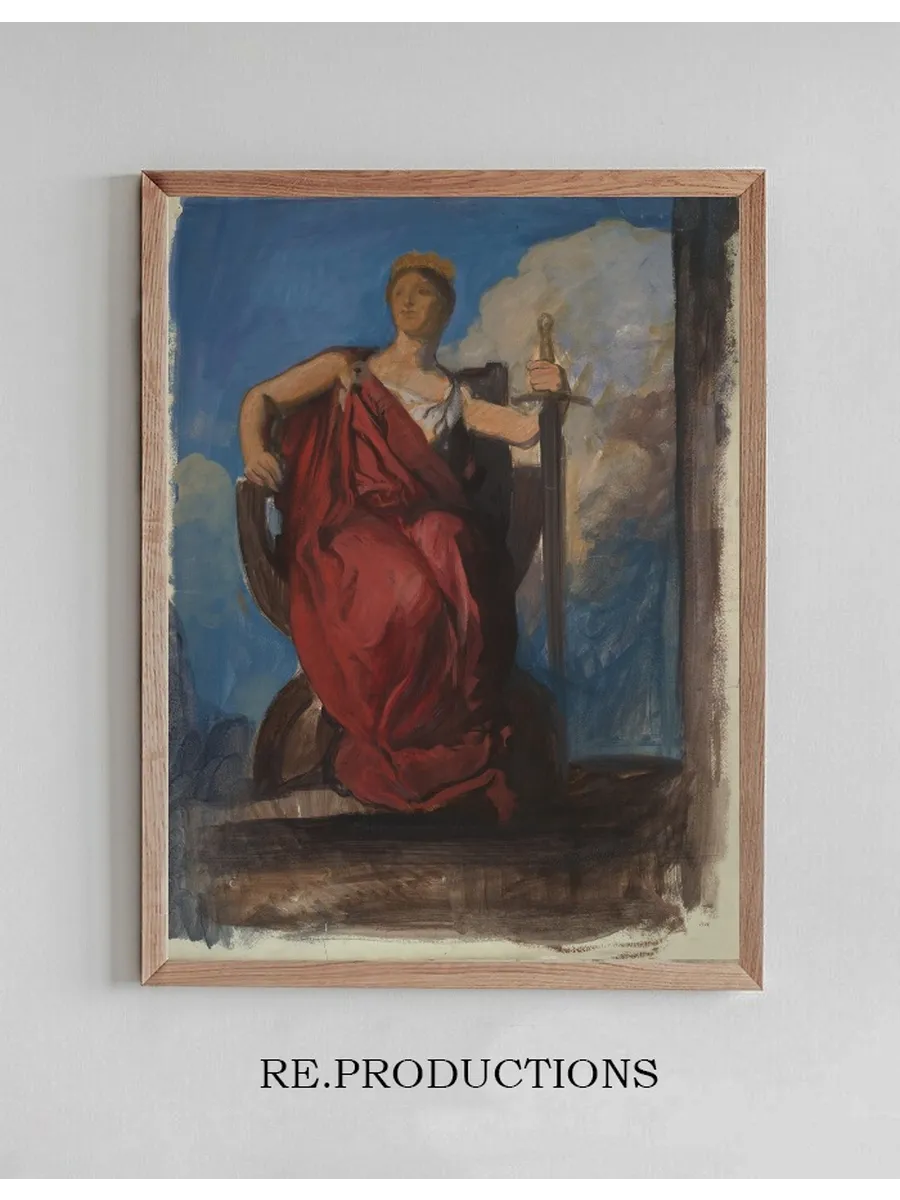 Study for Figure of the Genius of Pennsylvania in the Apotheosis of Pennsylvania