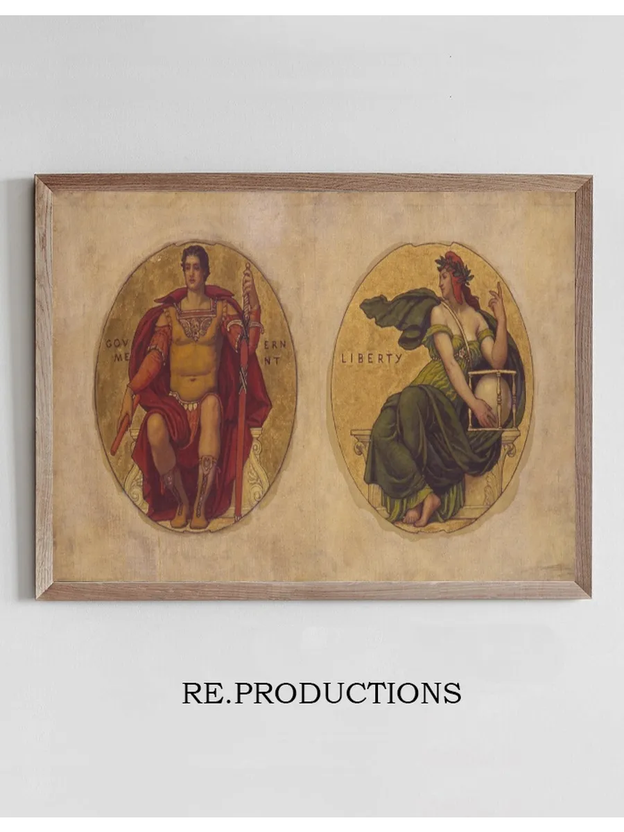 Study for Mosaic in the Wisconsin State Capital Government and Liberty
