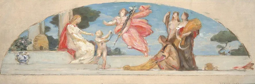 Study for mural, Union Trust Company Building, The Sources of Wealth