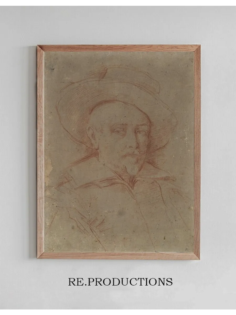 Study for Self - Portrait in the Uffizi Gallery,florence