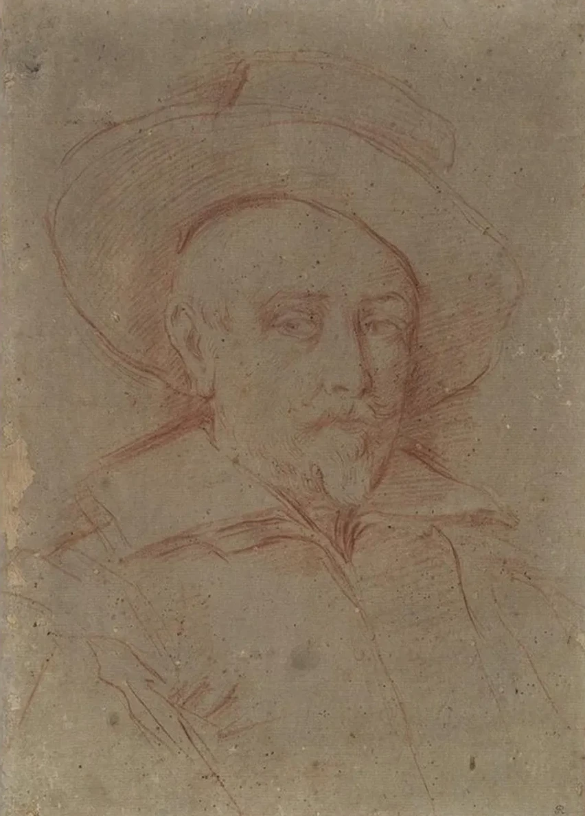 Study for Self - Portrait in the Uffizi Gallery,florence