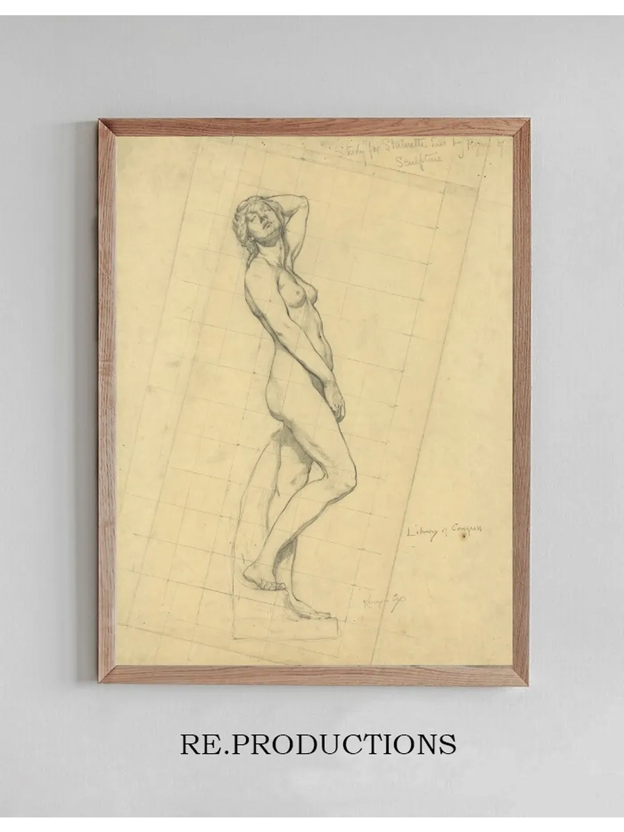 Study for Statuette Held by Figure of Sculpture