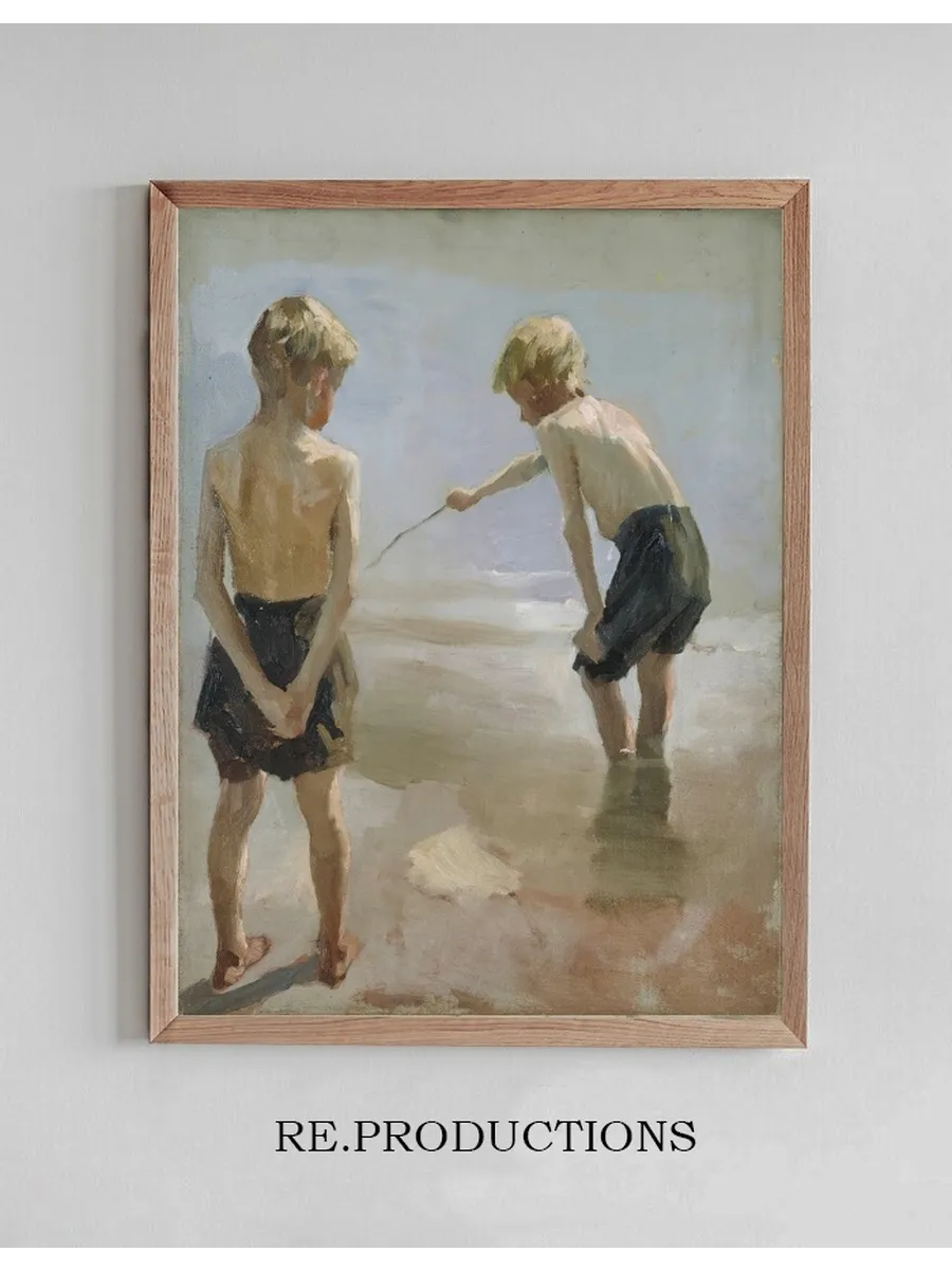 Study for the Boys Playing on the Shore