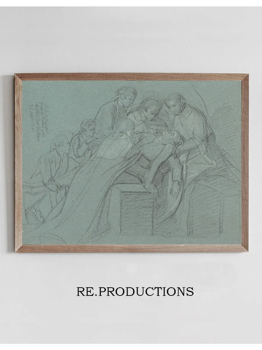 Study for the Central Group in the Death of Earl of Chatham