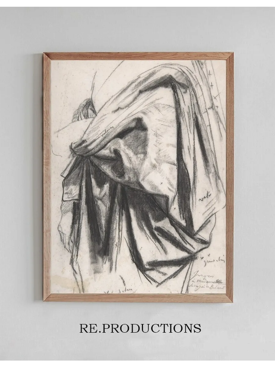 Study for the Drapery of Moli Re in the Apotheosis of Homer
