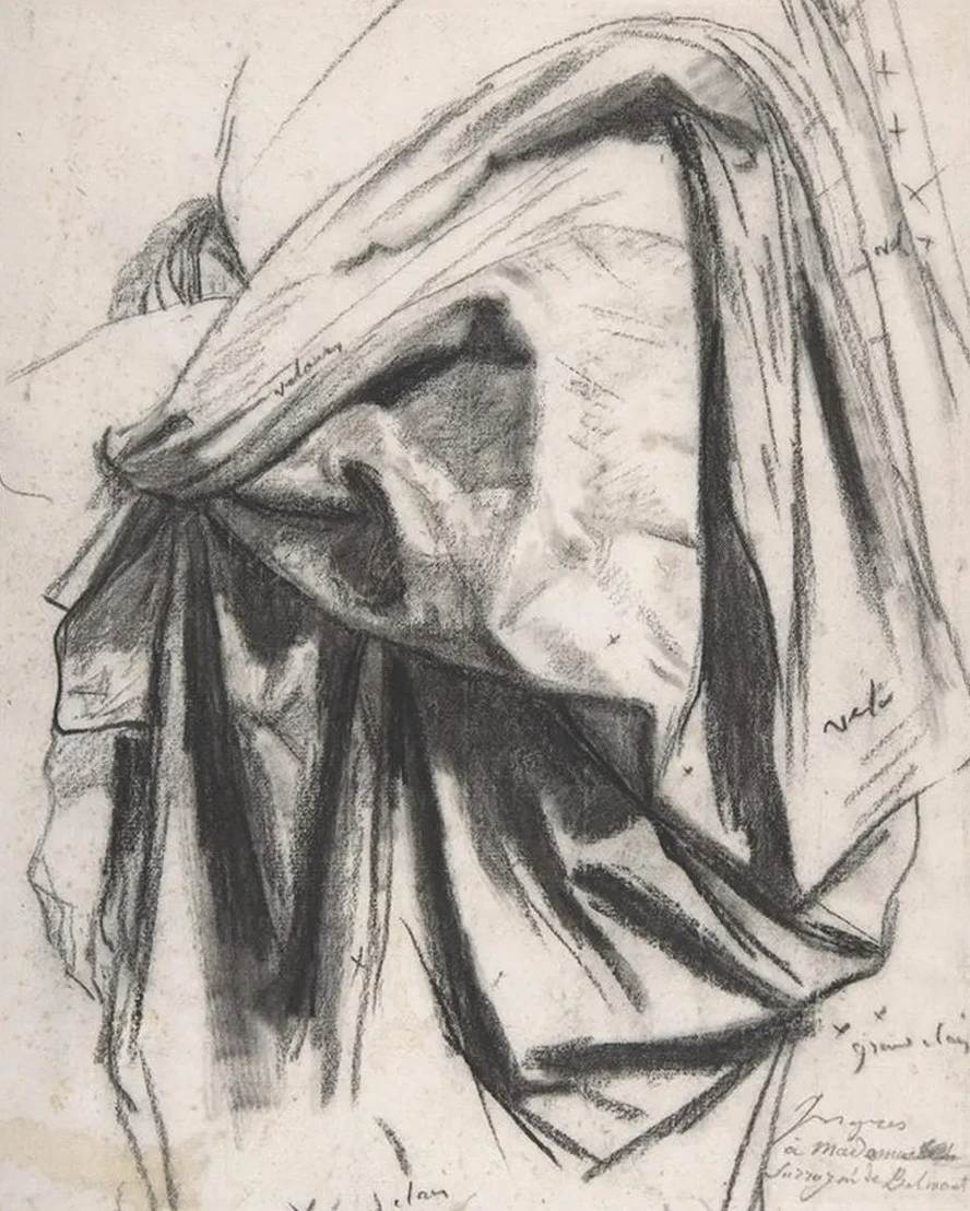 Study for the Drapery of Moli Re in the Apotheosis of Homer