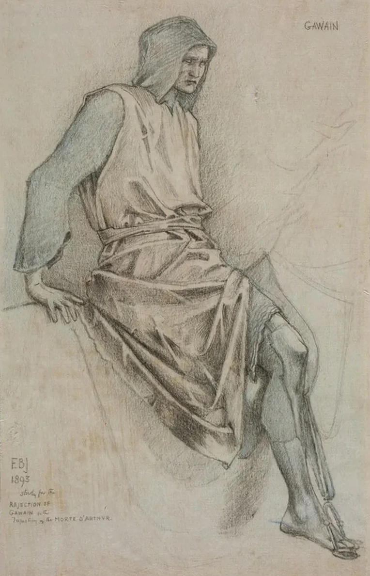 Study for the Failure of Gawain from the Holy Grail Tapestries