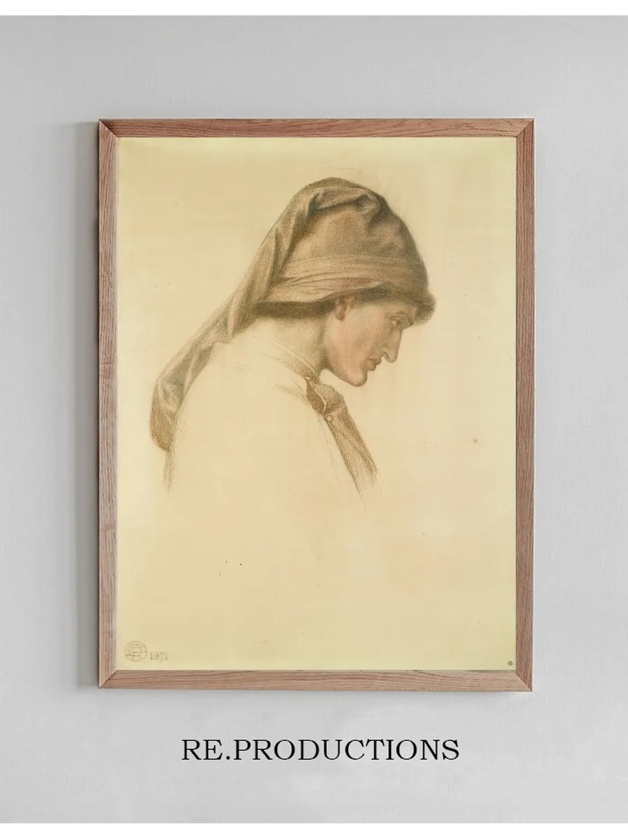 Study for the Head of Dante in Dante's Dream