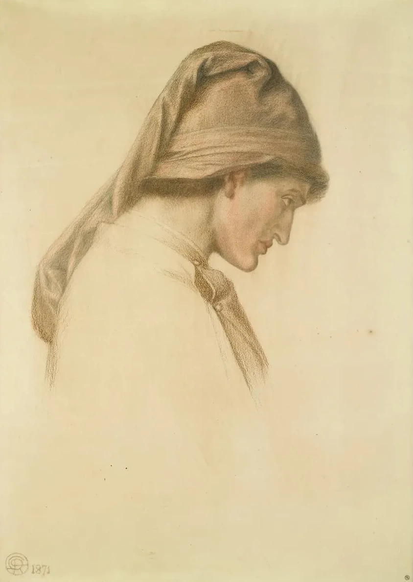 Study for the Head of Dante in Dante's Dream