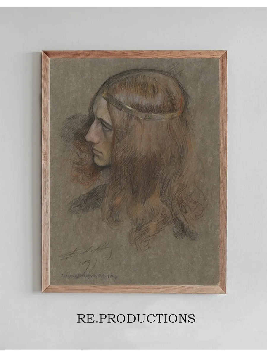 Study for the Head of Hamlet, for The Play Scene, in Hamlet