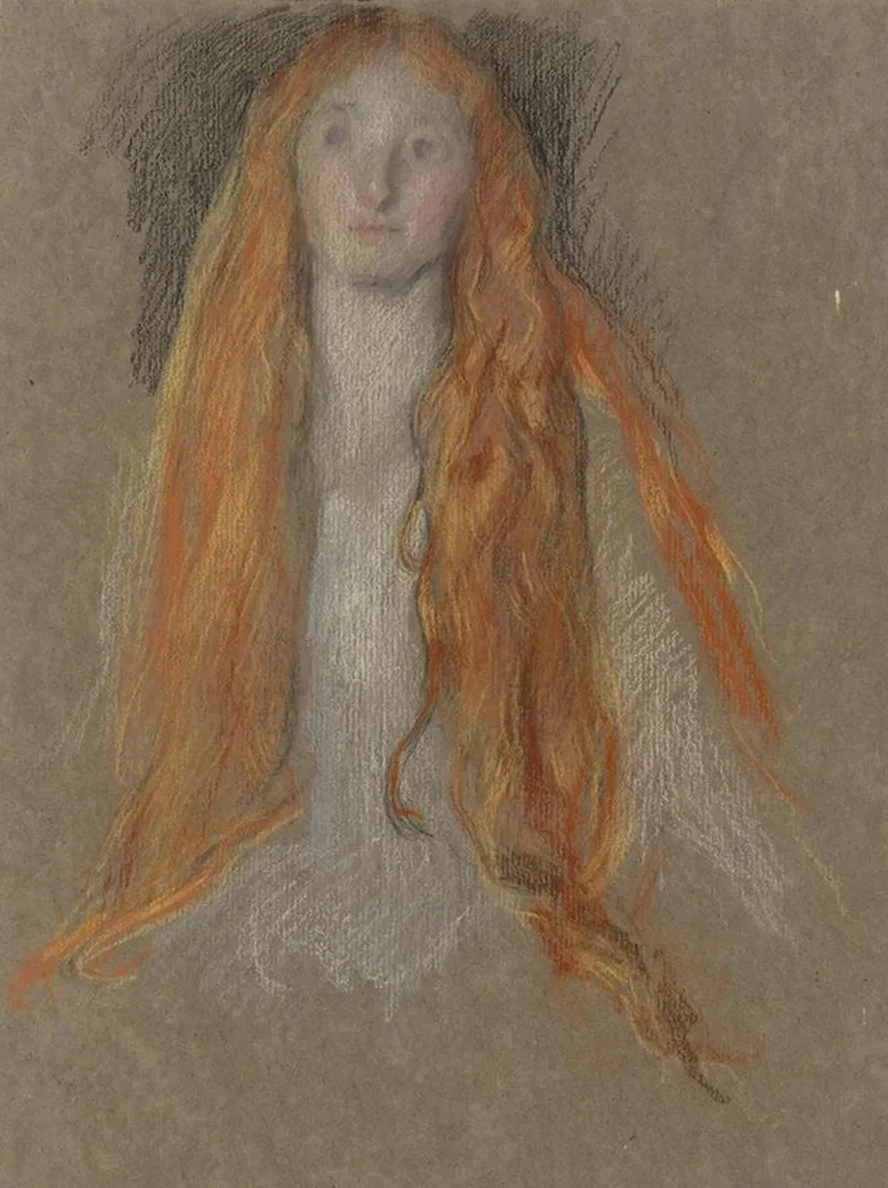 Study for the Head of Ophelia, in The Play Scene, in Hamlet